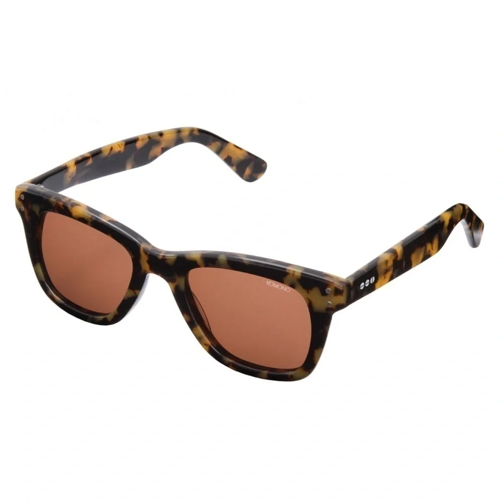 NEW Komono sunglasses Allen Tortoise Demi Brown Tan